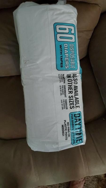 KMart Adhesive Disposable Nappies - Daytime (fits babies from 12 to 22lbs) - 60pcs - 3
