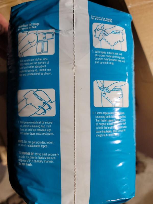 SHOPKO Adult Incontinence Fitted Disposable Briefs - No3 - Large - Maximum Absorbency - fits hips 42'' to 56'' - 16pcs - 2
