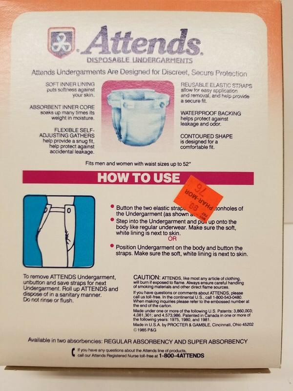 Attends Belted Disposable Undergarments - Regular Absorbency - Trial Size - 2pcs - 9
