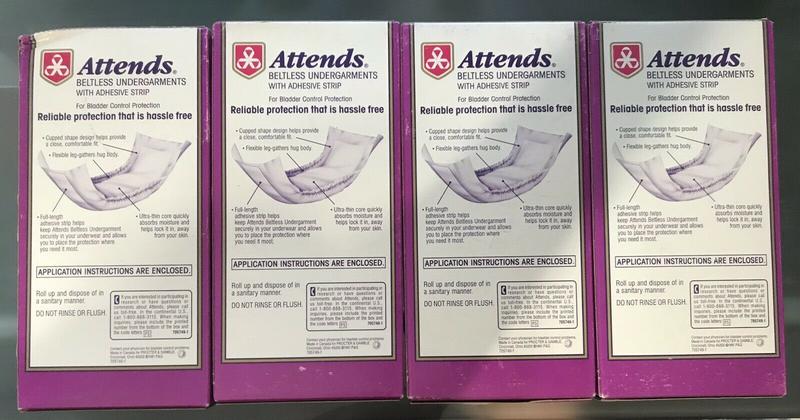 Attends Beltless Undergarments - Trial Pack - Regular & Super Absorbency - 2pcs - 5
