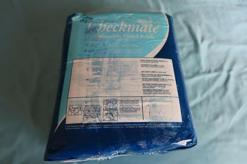 Medline Checkmate Disposable Fitted Adult Briefs - No3 - Large (fits waists or hips 42'' to 54'') - 12pcs - 3
