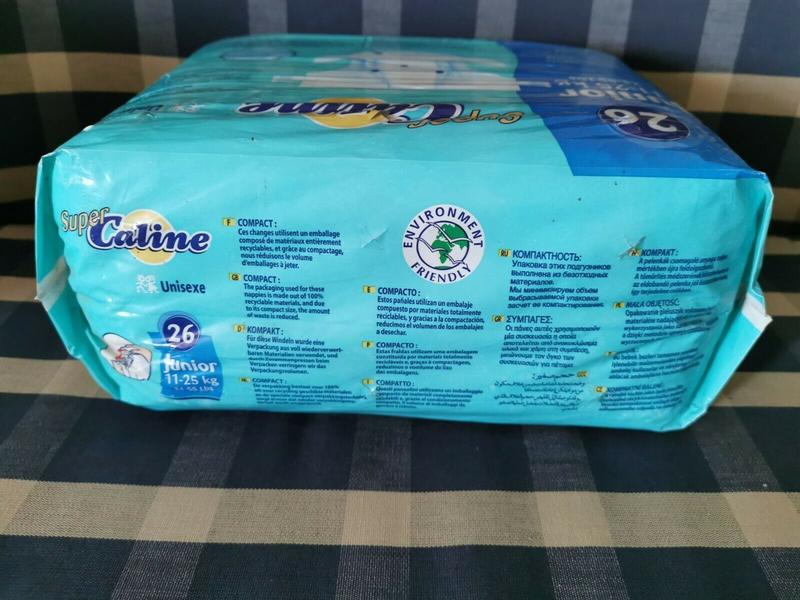 Super Caline Plastic Backed Disposable Nappies - No5 - Junior - 11-26kg - 24-55lbs - 26pcs - 4

