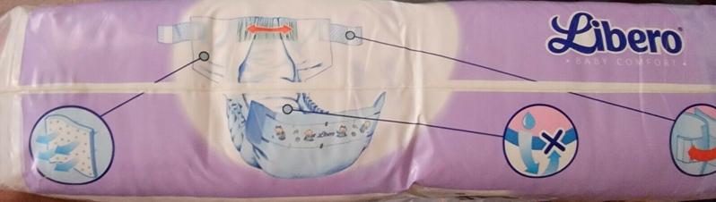 Libero Peaudouce Baby Comfort Disposable Nappies - Unisex - No4 - Maxi Plus - 10-16kg - 22-35lbs - 58pcs - 4
