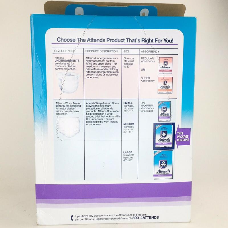 Ultra Attends Plus Wrap-Around Disposable Briefs - Maximum Absorbency - Medium (fits 32'' to 44'' hips) - 10pcs - 101
