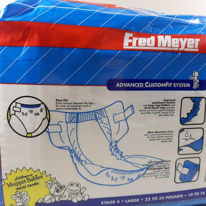 Muppet Babies Fred Meyer Paragon Ultra Stages Disposable Nappies for Boys - No4 - Large - 22-35lbs - 10-16kg - 26pcs - 4
