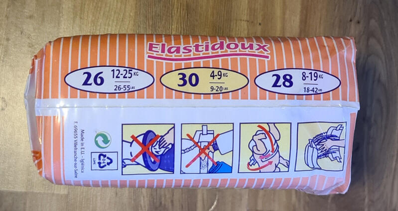 Elastidoux Compact - No3 - Midi - 4-9kg - 9-20lbs - 30pcs - 3
