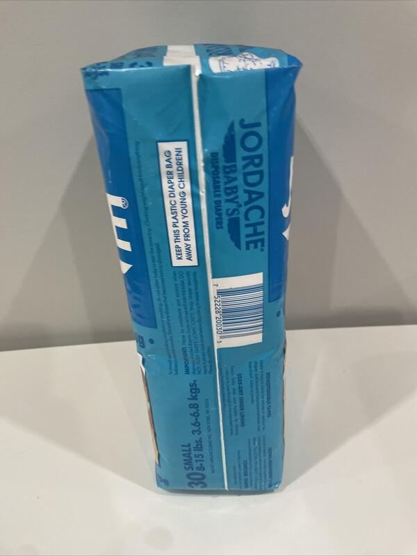 Jordache Baby's Plastic Disposable Nappies - No2 - Small - 3-6kg - 8-15lbs - 30pcs - 102
