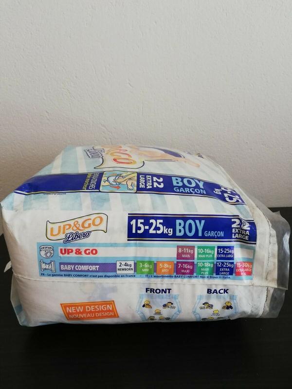 Libero Peaudouce Up & Go Disposable Pull-Up Pants for Boys - No5 - Extra Large - 15-25kg - 33-55lbs - 22pcs - 4
