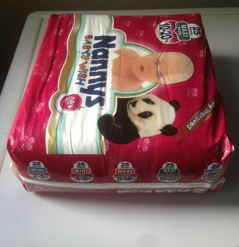 Nannys Baby's Wish - Cloth-Backed Disposable Nappies - Maxi Plus - 10-20kg - 22-44lbs - 50pcs - 9
