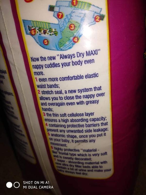 Maxi Star Unisex Baby Disposable Nappies - Gigante - 18-26kg - 40-57lbs - 28pcs - 5

