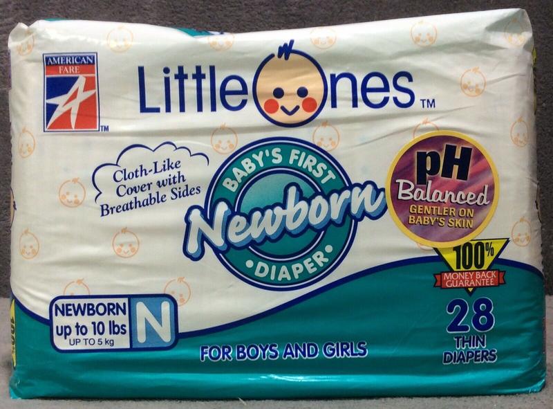 KMart Thin Disposable Nappies - Newborn (fits babies up to 5kg - 10lbs) - 24pcs - 4
