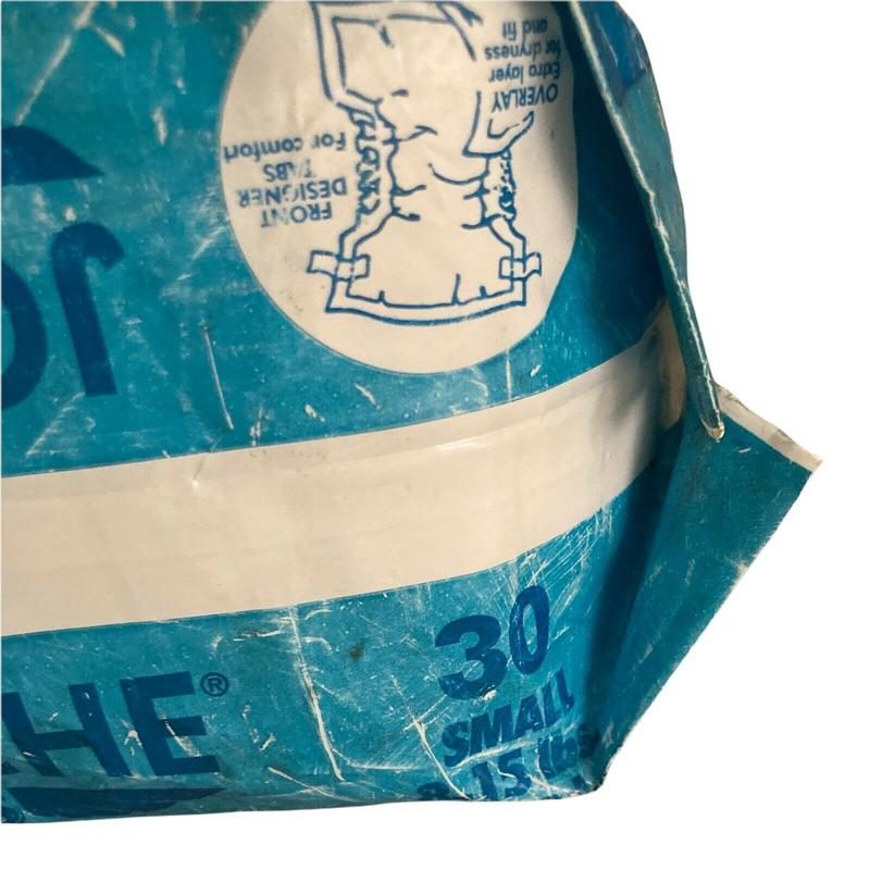 Jordache Baby's Plastic Disposable Nappies - No2 - Small - 3-6kg - 8-15lbs - 30pcs - 65
