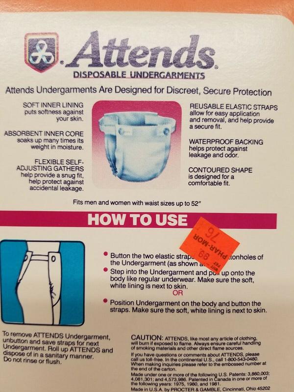 Attends Belted Disposable Undergarments - Regular Absorbency - Trial Size - 2pcs - 7
