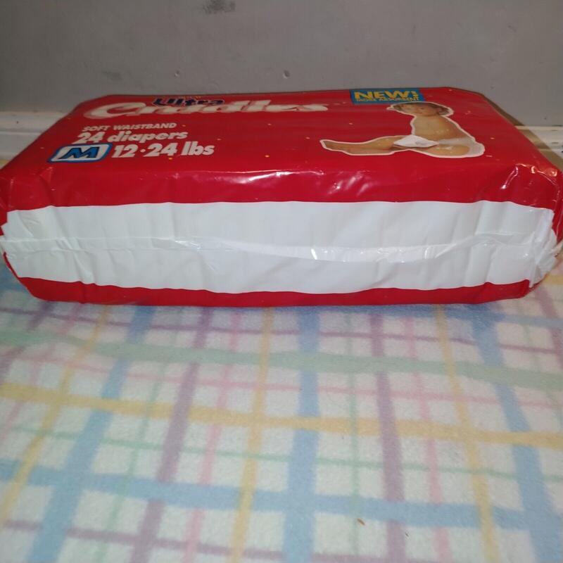 Ultra Cradles Plastic Disposable Nappies - No3 - M - 5-10kg - 12-24lbs - 24pcs - 1
