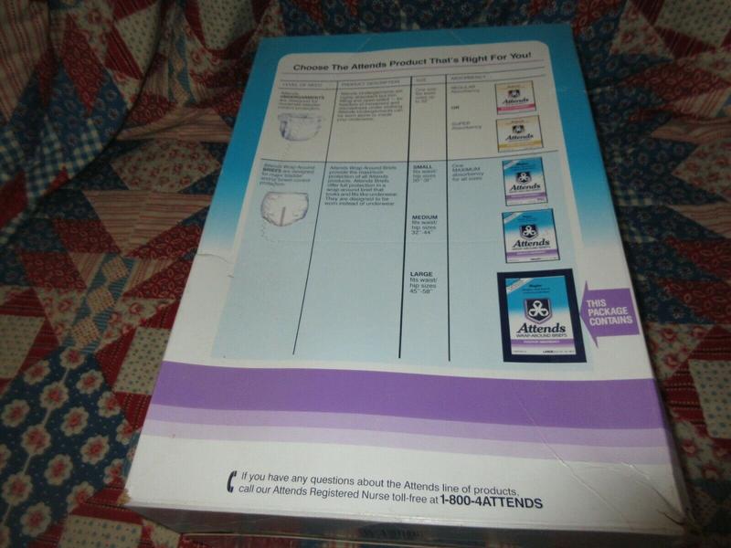 Ultra Attends Plus Wrap-Around Disposable Briefs - Maximum Absorbency - Large (fits 45'' to 58'' hips) - 6pcs - 6
