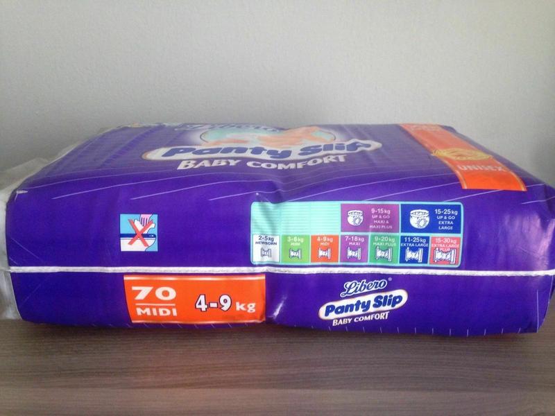 Libero Peaudouce Baby Comfort Disposable Nappies - Unisex - No2 - Midi - 4-9kg - 9-20lbs - 70pcs - 6
