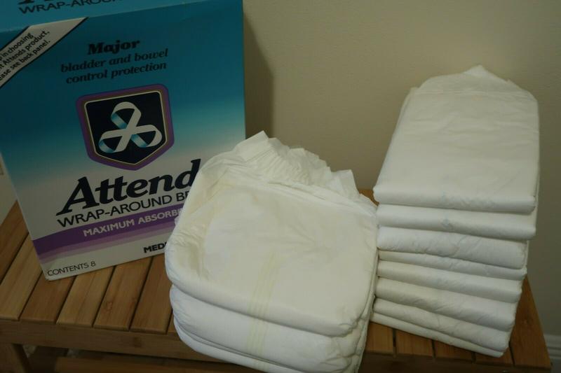 Ultra Attends Plus Wrap-Around Disposable Briefs - Maximum Absorbency - Medium (fits 32'' to 44'' hips) - 8pcs - 30
