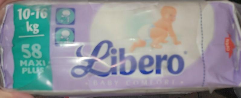 Libero Peaudouce Baby Comfort Disposable Nappies - Unisex - No4 - Maxi Plus - 10-16kg - 22-35lbs - 58pcs - 6
