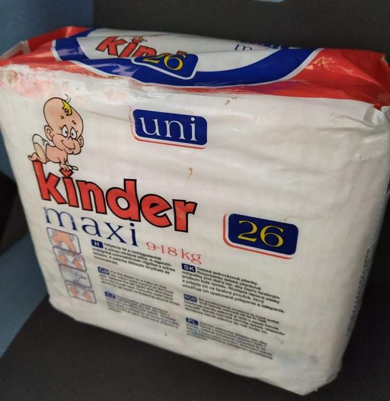 Kinder Plastic Disposable Nappies - No4 - Maxi - 9-18kg - 20-40lbs - 26pcs - 6
