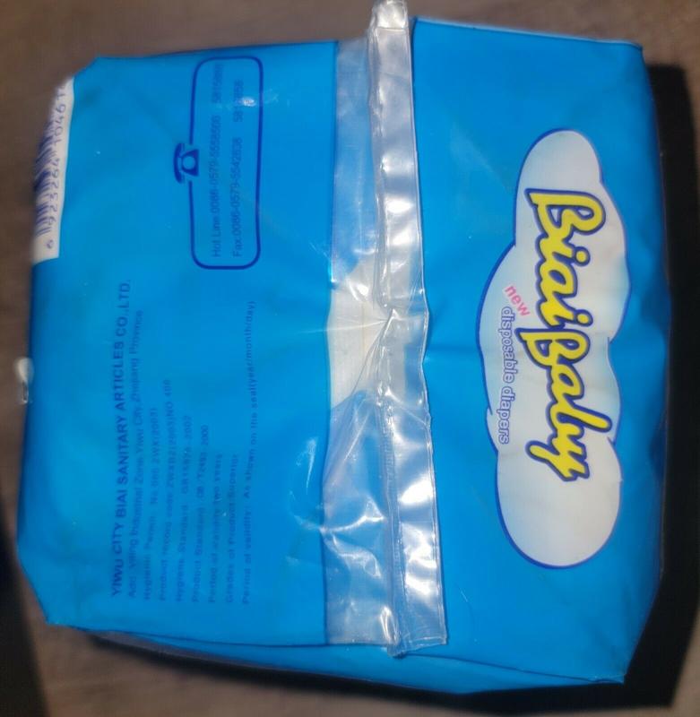 Biai Baby Disposable Plastic Nappies - No1 - Mini - 3-6kg - 5pcs - 12
