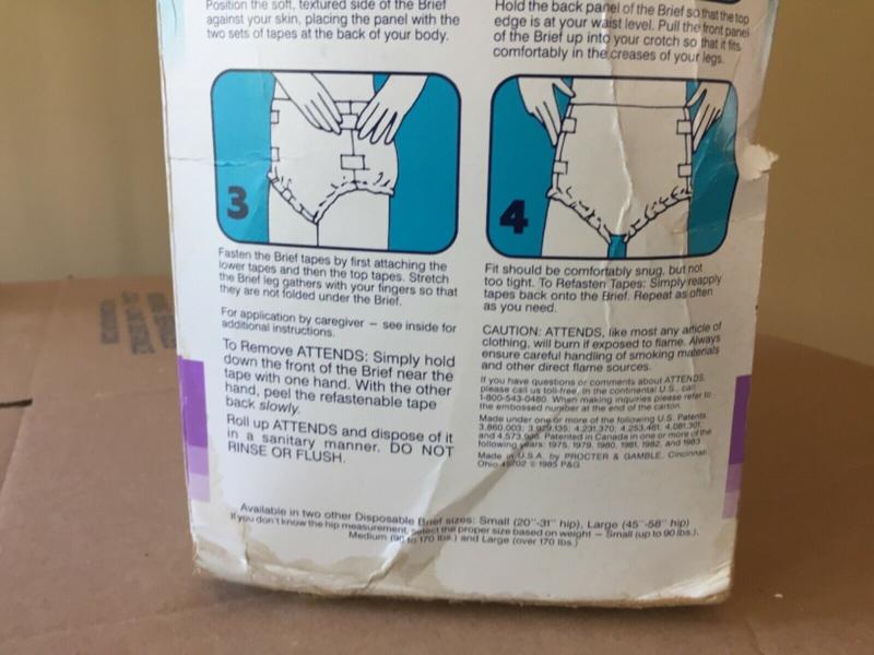 Ultra Attends Plus Wrap-Around Disposable Briefs - Maximum Absorbency - Medium (fits 32'' to 44'' hips) - 8pcs - 7
