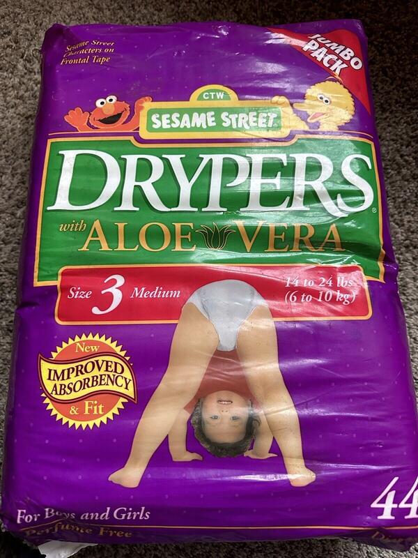 Drypers Aloe Vera - No3 - Medium - Unisex - Jumbo Pack - 6-10kg - 14-24lbs - 44pcs - 1
