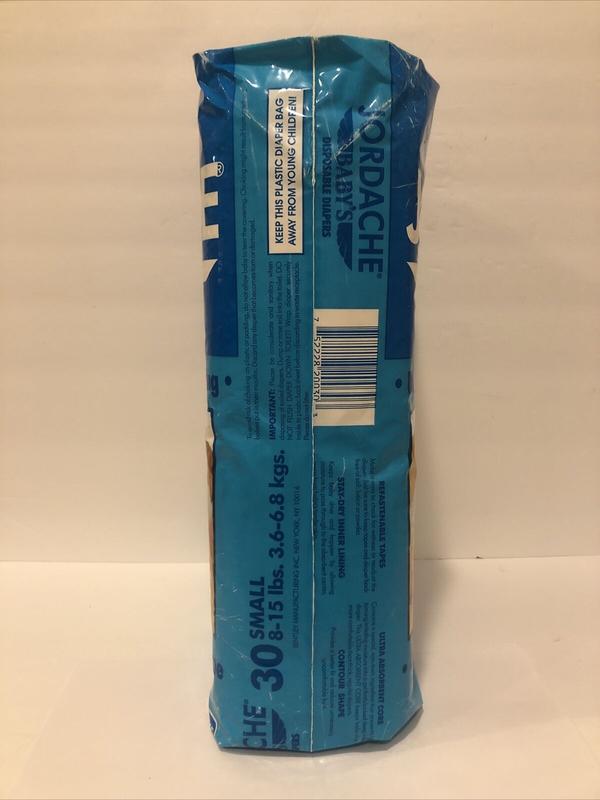 Jordache Baby's Plastic Disposable Nappies - No2 - Small - 3-6kg - 8-15lbs - 30pcs - 24
