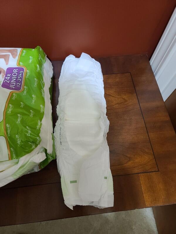 Delora Disposable Baby Nappies - Unisex - No5 - Junior - 12-25kg - 24-53lbs - 24pcs - 5
