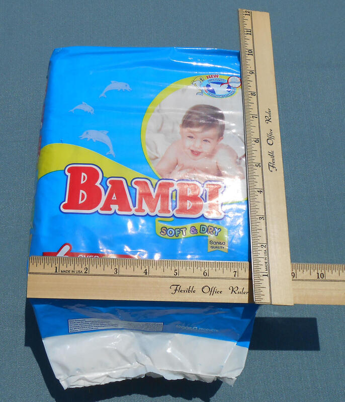 Bambi Disposable Nappies - No6 - XXL - 15-25kg - 33-55lbs - 13pcs - 1
