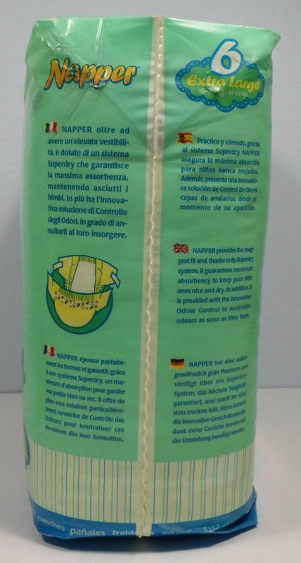 Napper Baby Looney Tunes Disposable Open Nappies - No6 - Extra Large - 16-30kg - 35-66lbs - 20pcs - 8
