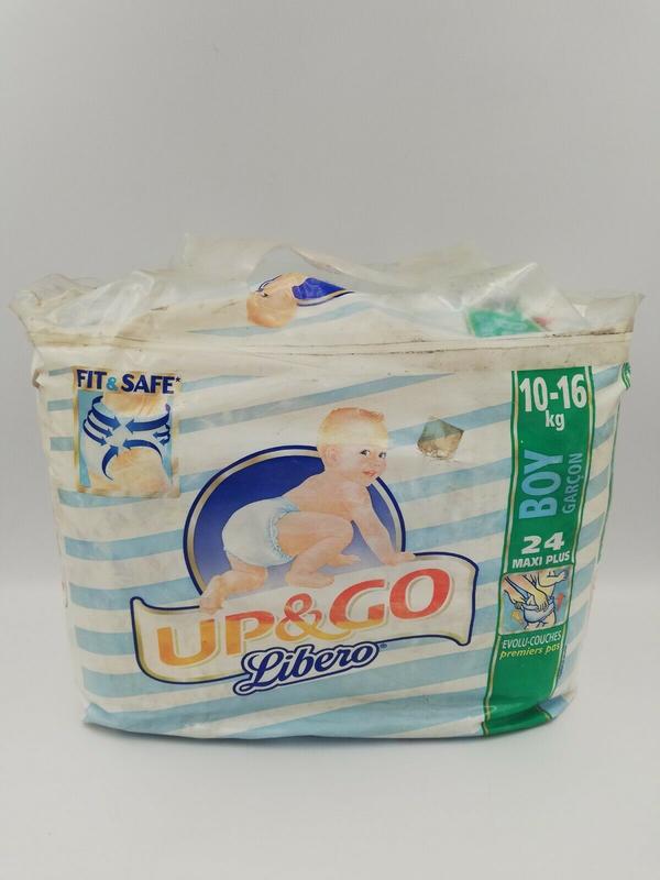 Libero Peaudouce Up & Go Disposable Pull-Up Pants for Boys - No4 - Maxi Plus - 10-16kg - 22-35lbs - 24pcs - 1
