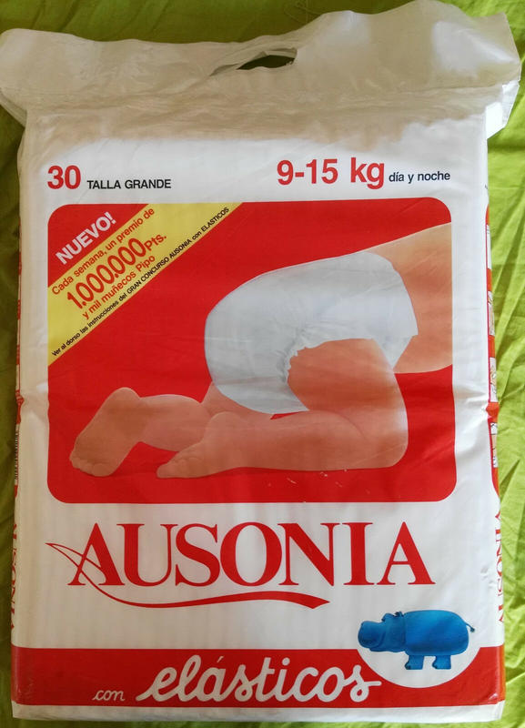 Ausonia Elastic - Large - 9-19kg - 30pcs - 1
