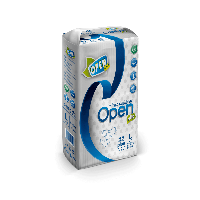 Open Care Adult Daytime Disposable Briefs - Economy Pack - L - 30pcs
