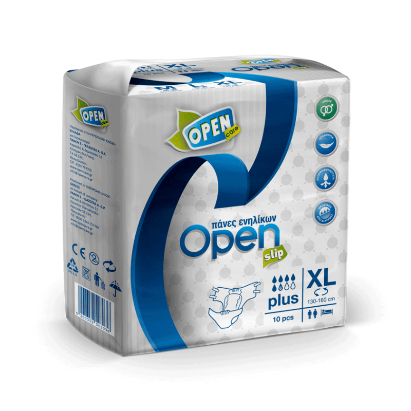 Open Care Adult Daytime Disposable Briefs - XL - 10pcs
