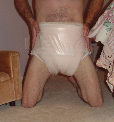 pink and plastic
pink flannel diapers behind plastic
