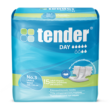 Tender Ultra Adult Daytime Briefs - No3 - L - 12pcs
